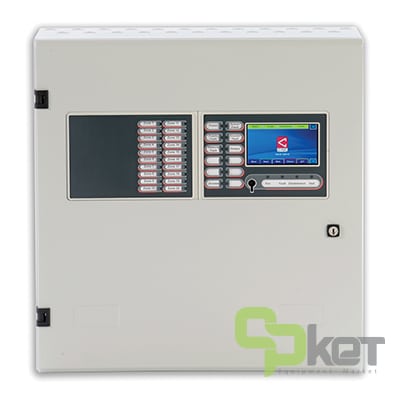 کنترل پنل اعلام حریق آدرس پذیر 1 لوپ سی تک سری ZFP مدل ZFP1/20/X دارای نمایشگر 20 زون