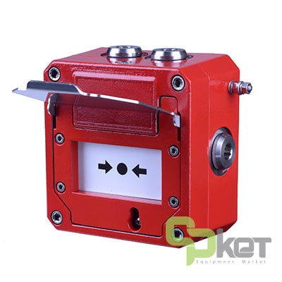 شستی اعلام حریق ضد انفجار E2S سری STExCP8-BG مدل STExCP8BGDPLAS1A1RN