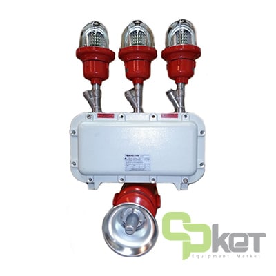 TYPICAL 2 مدل ETH/3 FLASH آژیر و فلاشر ضد انفجار کرومامک